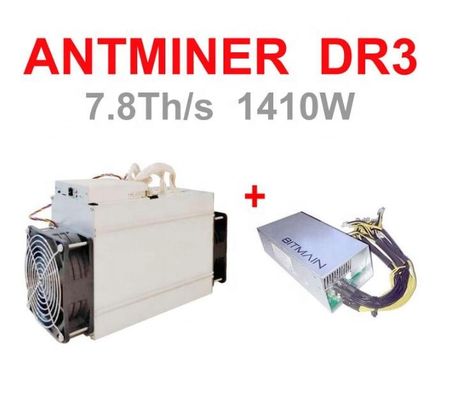 Bitmain Antminer DR3 7.8th Blake256r14 Asic لتعدين عملة DCR